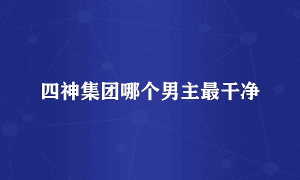 四神集团哪个男主最干净