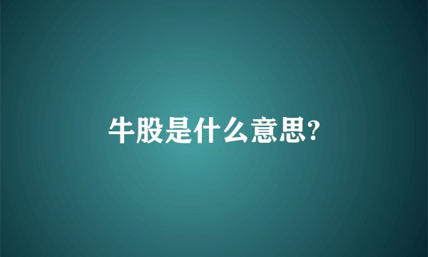 牛股是什么意思?