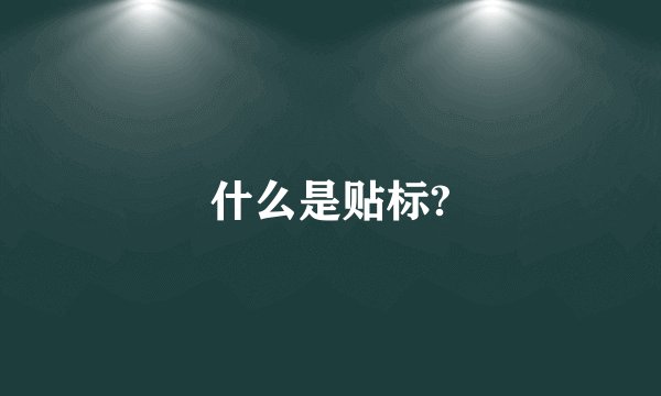 什么是贴标?