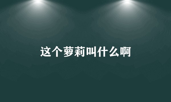 这个萝莉叫什么啊