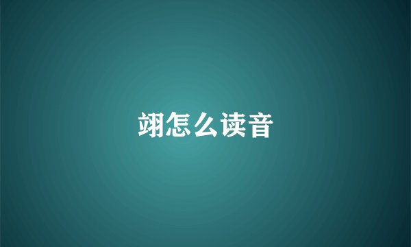 翊怎么读音