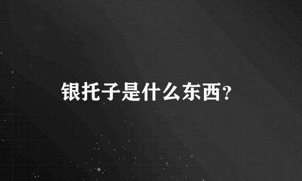 银托子是什么东西？