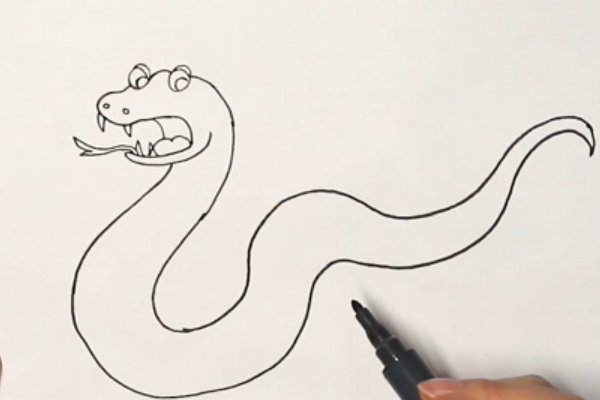 蛇怎么画最简单