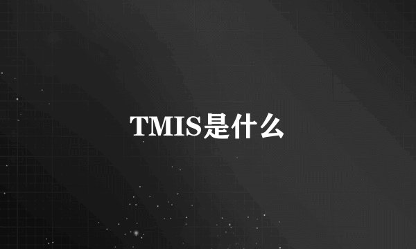 TMIS是什么