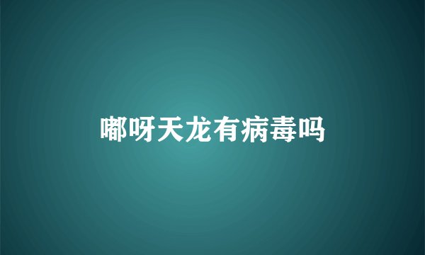 嘟呀天龙有病毒吗