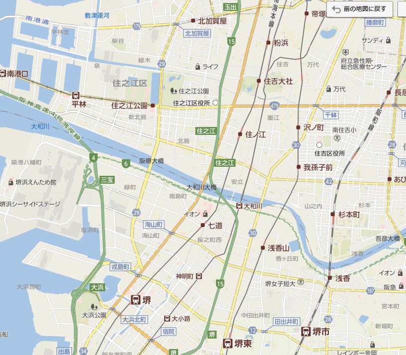 大阪大和川大桥在大阪市什么位置?