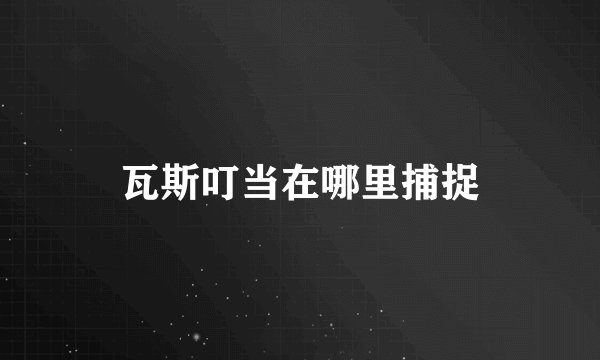 瓦斯叮当在哪里捕捉