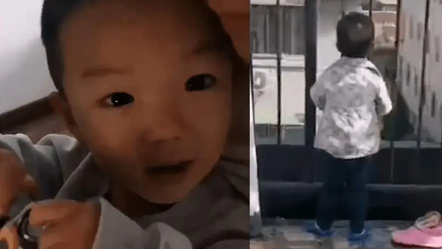 山西一萌娃蹭姐姐网课，随后站在楼台飙英语，其发音有多标准？