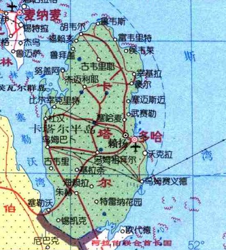 想看卡塔尔的地图