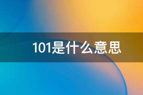 101是什么意思爱情含义