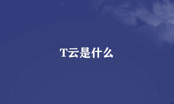 T云是什么