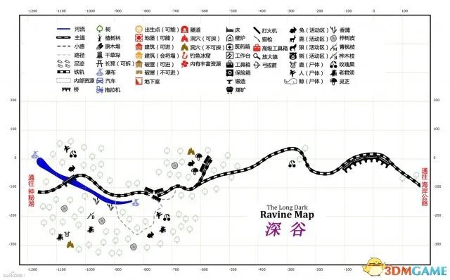 漫漫长夜中文地图大全 漫漫长夜各地堡位置中文标注