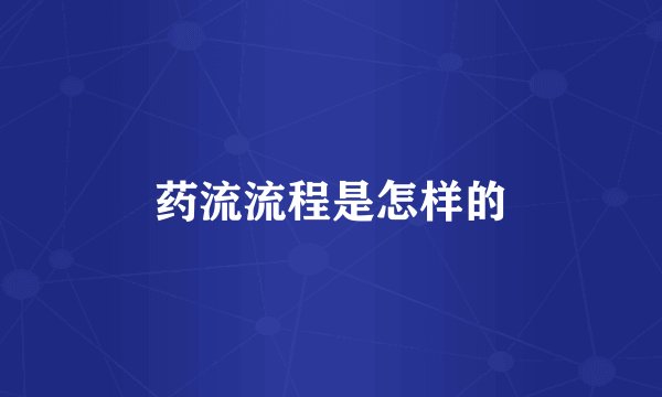 药流流程是怎样的