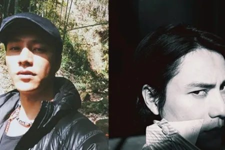 陈坤扎小辫自拍眼神犀利 晒合影发长文称未来可期