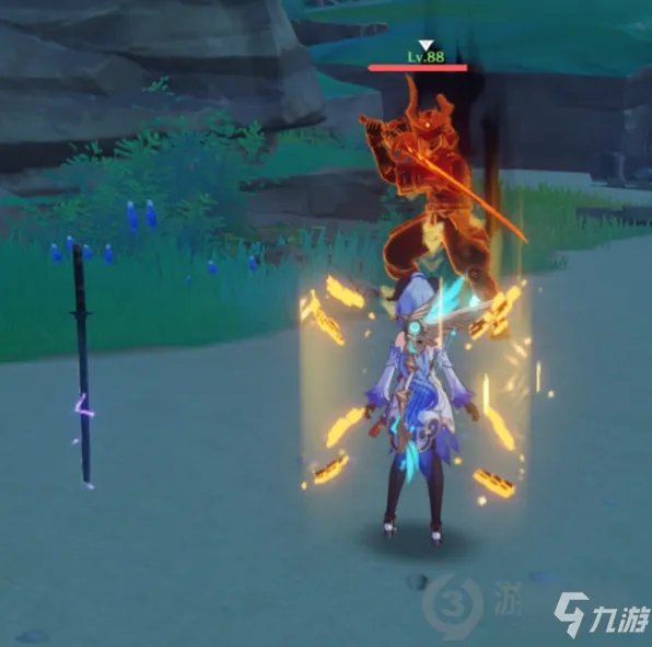 《原神》触摸剑柄华丽宝箱开启方法 触摸剑柄打法技巧攻略