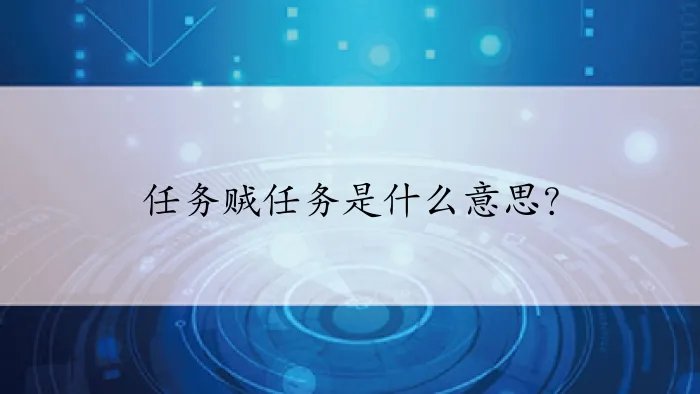 任务贼任务是什么意思？