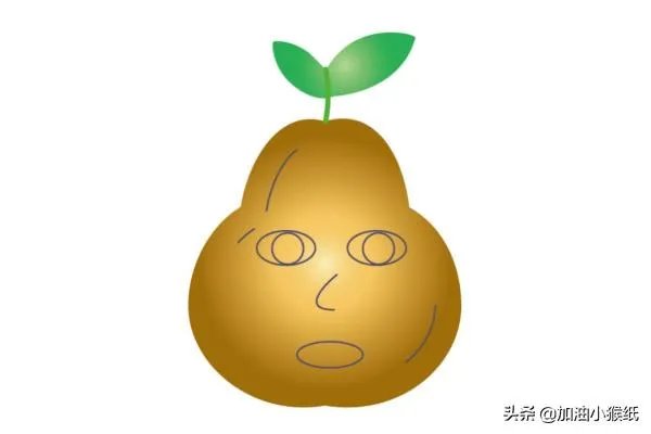 梨子简笔画图片设计?