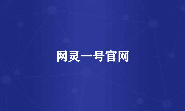 网灵一号官网