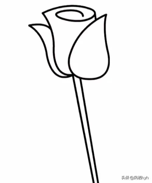玫瑰花简笔画怎么画？
