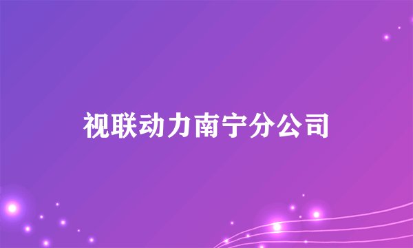 视联动力南宁分公司