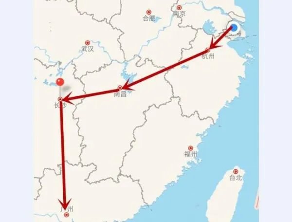 广州到上海高铁经过哪些站