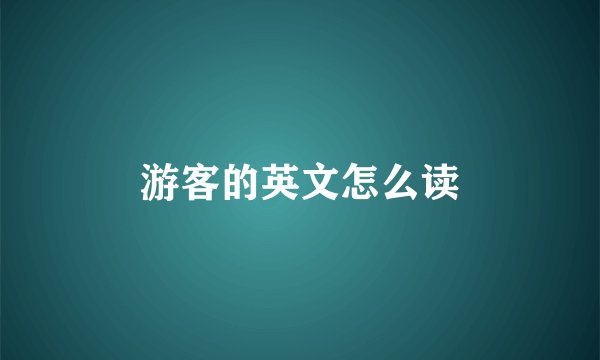 游客的英文怎么读
