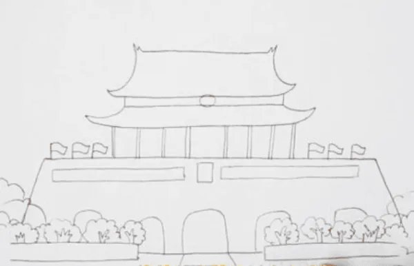 北京天安怎么画简单又好看?