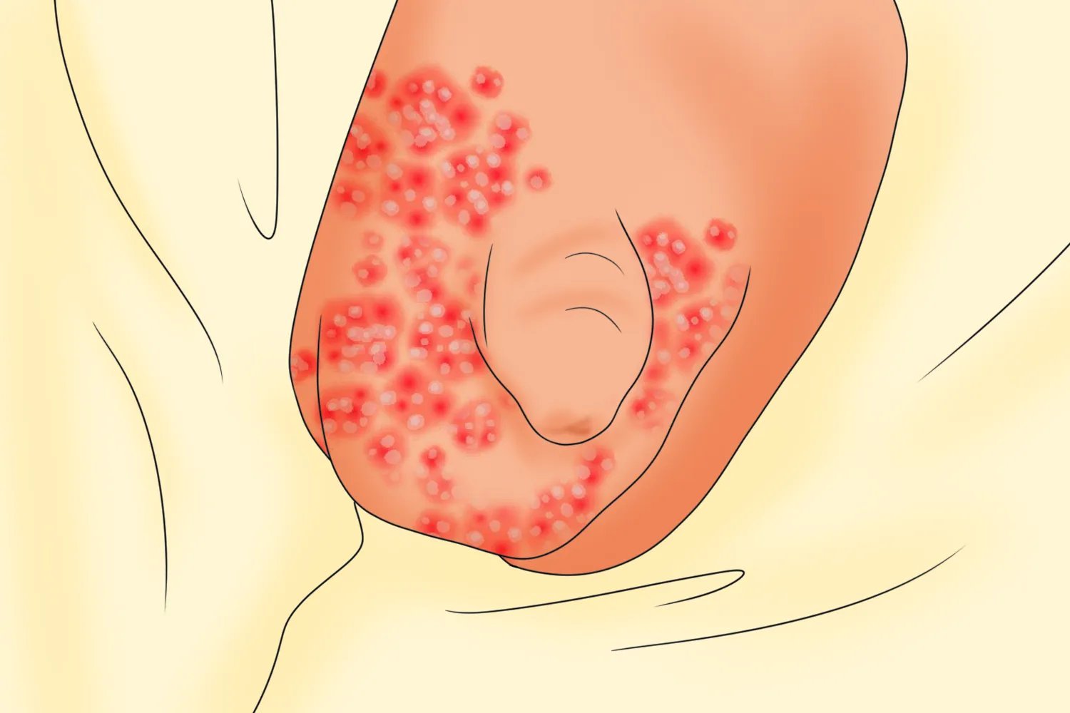 阴囊湿疹丘疹图片