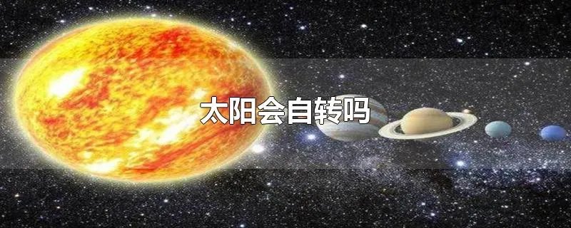 太阳会自转吗