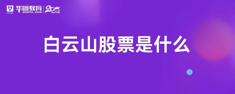 白云山股票是什么