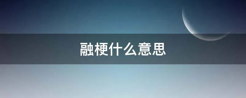 融梗什么意思