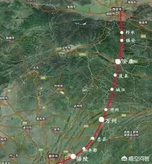 西渝高铁到底过哪里？