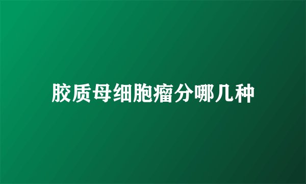 胶质母细胞瘤分哪几种