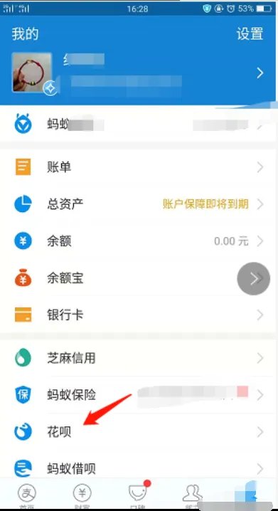花呗提前还款在哪里