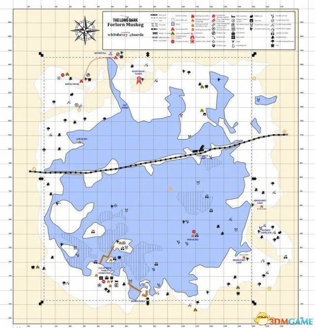 漫漫长夜中文地图大全 漫漫长夜各地堡位置中文标注