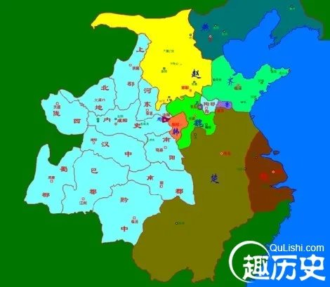 秦朝地图——中国古代秦朝时期中国版图