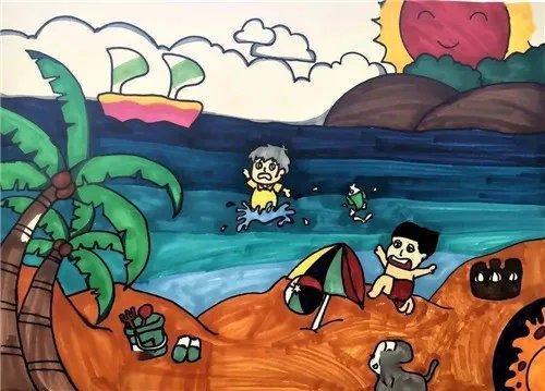 珍惜生命预防溺水手抄报三年级获奖图片精选8张