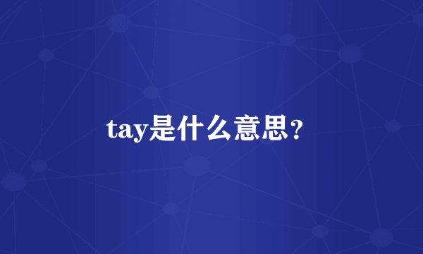 tay是什么意思？