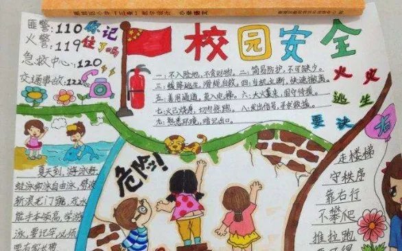 平安校园手抄报内容