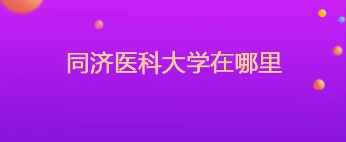 同济医科大学在哪里