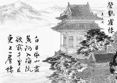 “白日依山尽 ，黄河入海流。”这两句诗是什么意思?