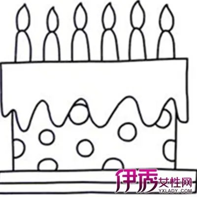 蛋糕简笔画图片大全