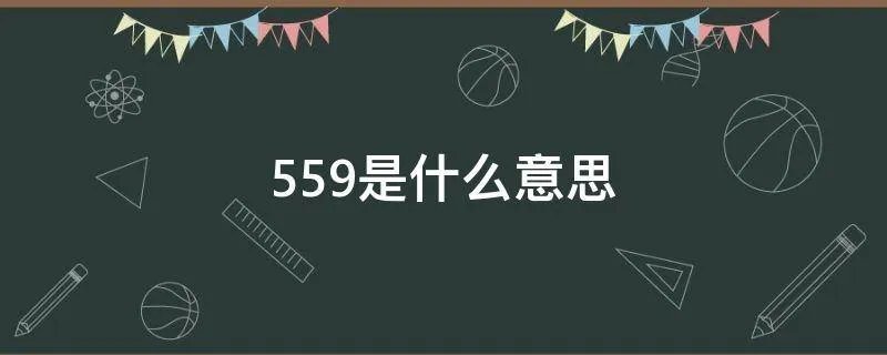 559是什么意思
