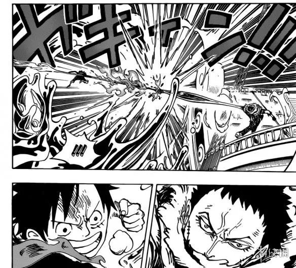 《海贼王》漫画第877话 佩德洛牺牲自己助路飞逃脱!