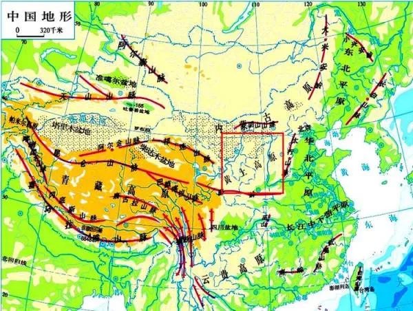 中国地形图高清版