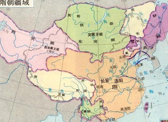 隋朝地图——中国古代隋朝地图