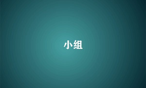 小组