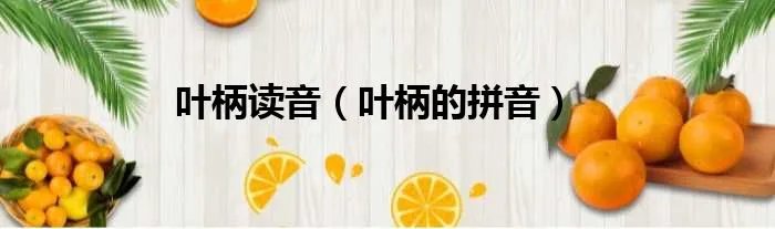 叶柄读音（叶柄的拼音）
