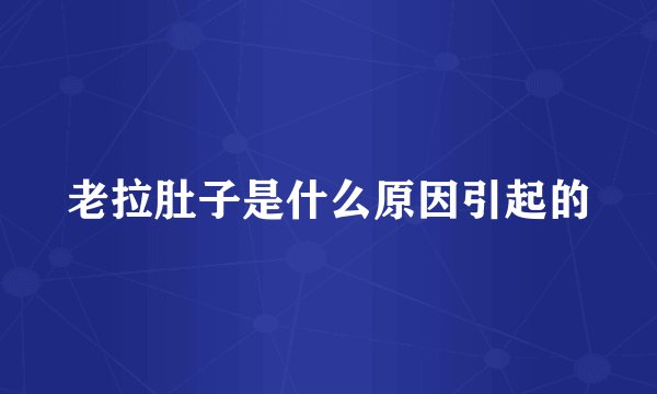 老拉肚子是什么原因引起的