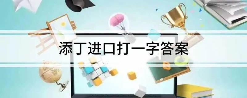 添丁进口打一字答案
